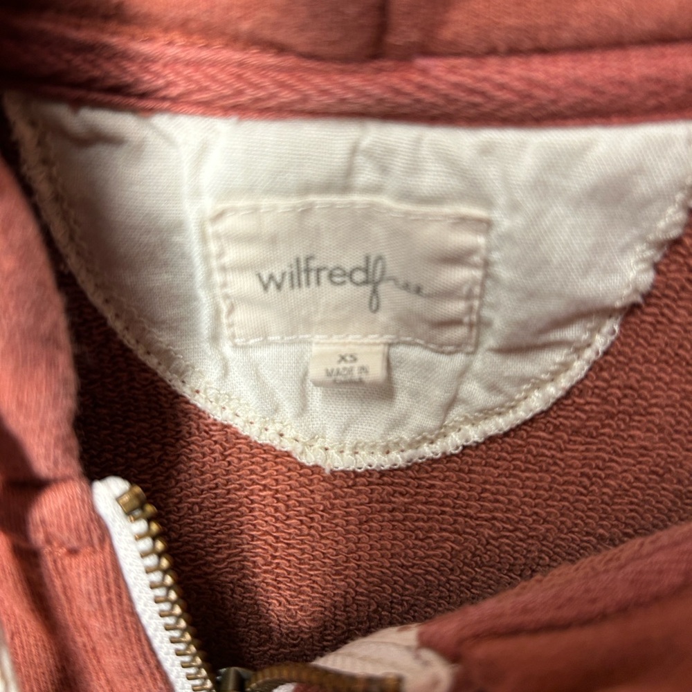 Wilfred Rust Hooded Poncho Sweater - Picture 3 of 4